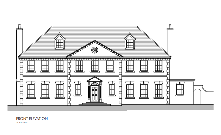 constructions front of building