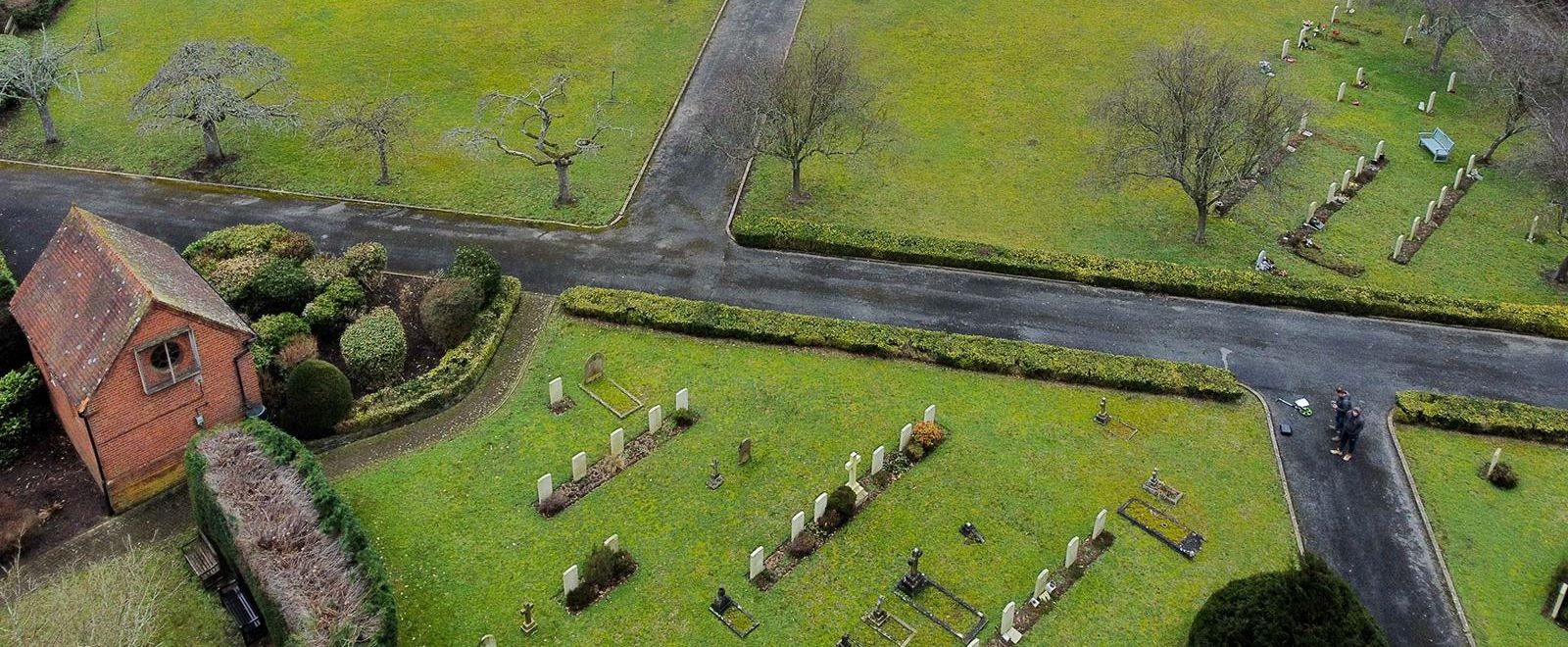 bordon cemetery aireal photo