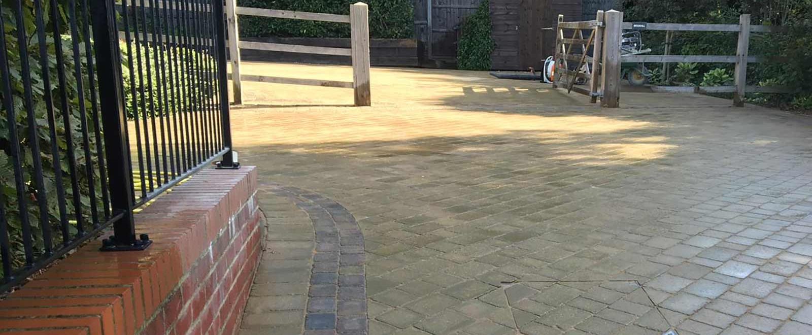 brick driveway