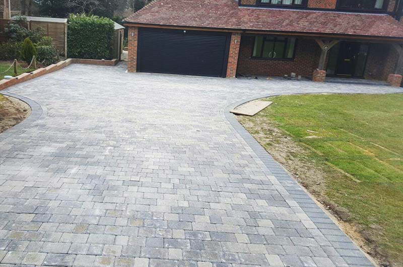 brick driveway