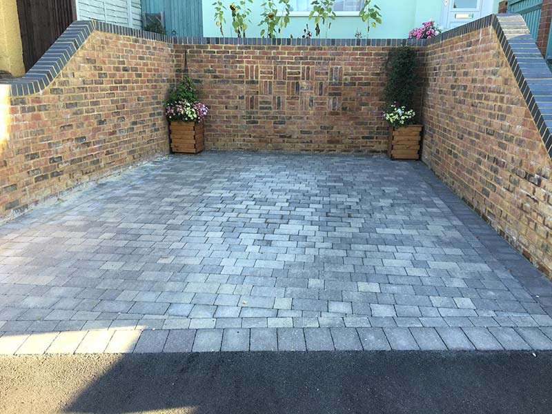 brick driveway