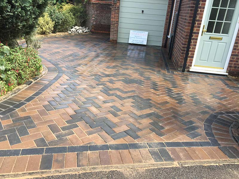 brick driveway