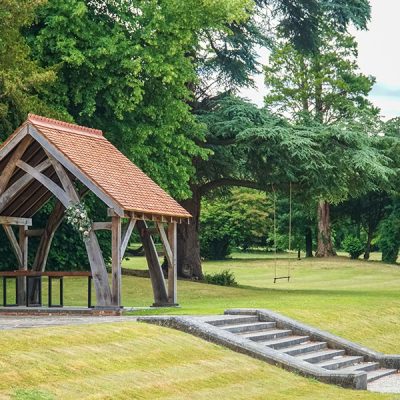 Wedding Oak Pergola Oakley Hall Basingstoke