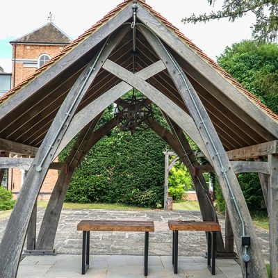 Wedding Oak Pergola Oakley Hall Basingstoke