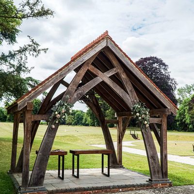 Wedding Oak Pergola Oakley Hall Basingstoke