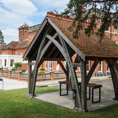 Wedding Oak Pergola Oakley Hall Basingstoke