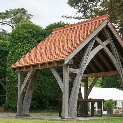 Wedding Oak Pergola Oakley Hall Basingstoke