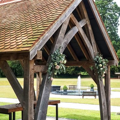 Wedding Oak Pergola Oakley Hall Basingstoke