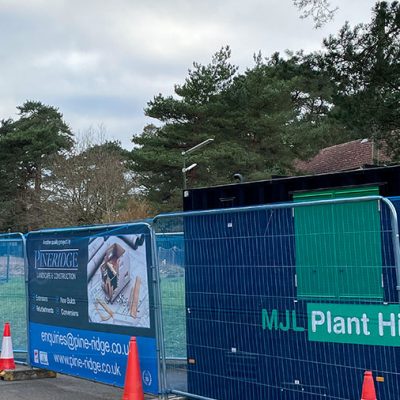 Bordon Cemetery Site Welfare Set Up