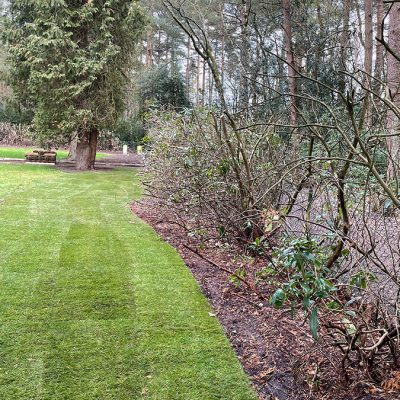 Bordon Military Cemetery turf and hedge