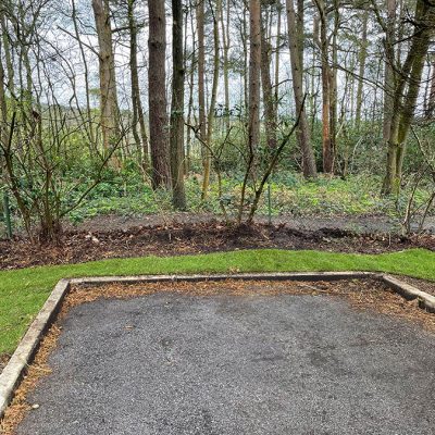 Bordon Military Cemetery turf and hedge