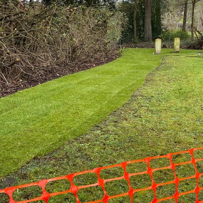 Bordon Military Cemetery turf and hedge